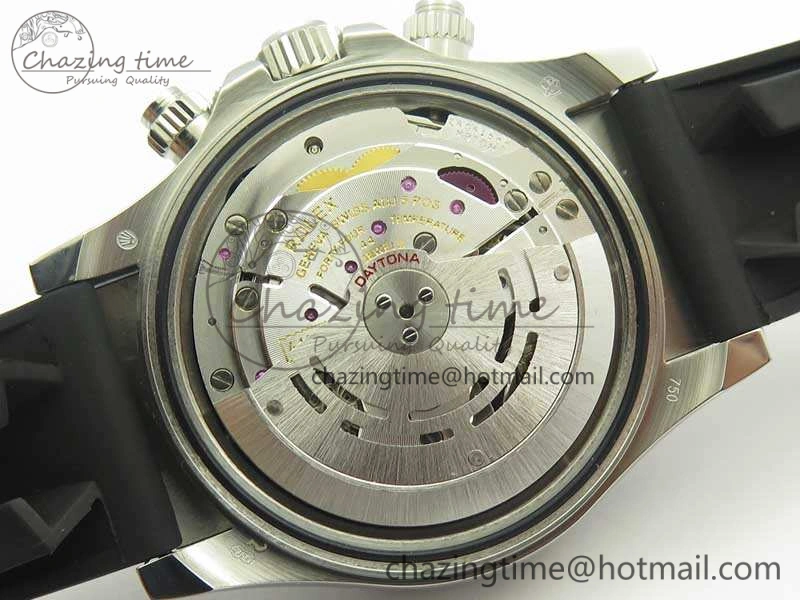 Daytona 116519LN JH Best White MOP Crystal Dial On Rubber Strap A4130 (Free XS Rubber )