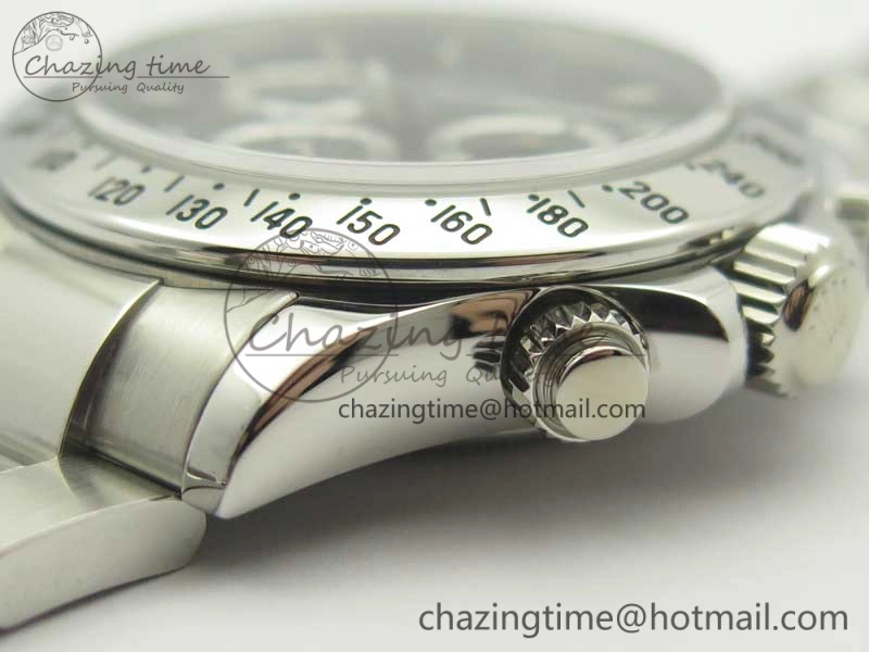 Daytona 116520 ARF 1:1 Best Edition 904L SS Case and Bracelet Black Dial A4130 Super Clone V2