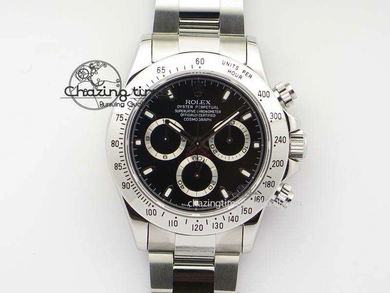 Daytona 116520 BP Maker Best Edition Black Dial On SS Bracelet A7750 V2