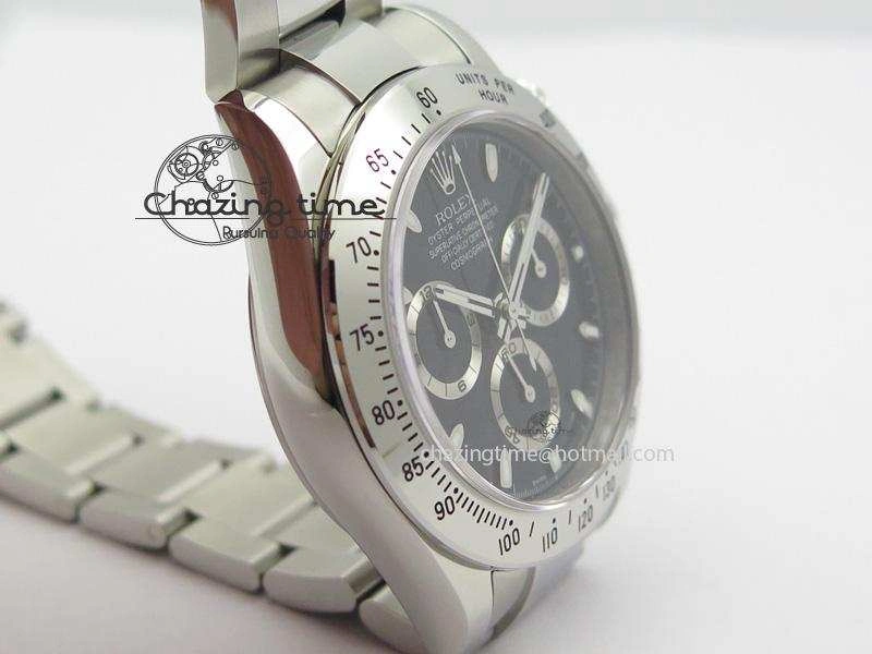 Daytona 116520 BP Maker Best Edition Black Dial On SS Bracelet A7750 V2
