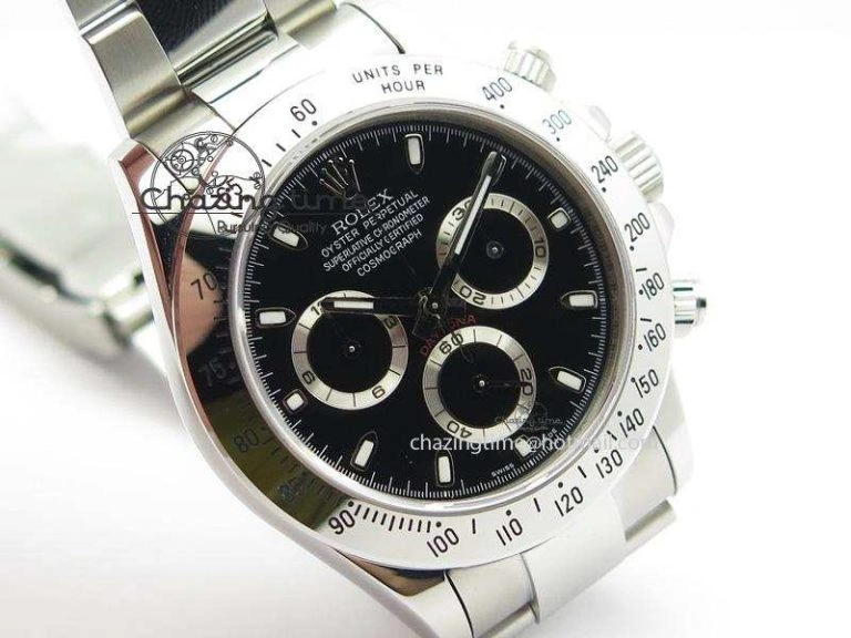 Daytona 116520 BP Maker Best Edition Black Dial On SS Bracelet A7750 V2