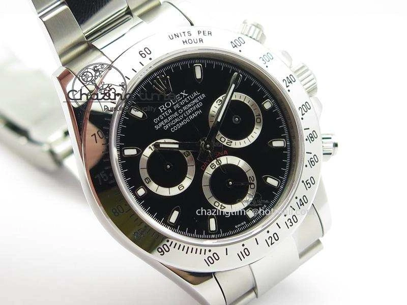 Daytona 116520 BP Maker Best Edition Black Dial On SS Bracelet A7750 V2