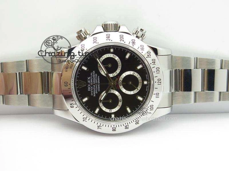 Daytona 116520 BP Maker Best Edition Black Dial On SS Bracelet A7750 V2