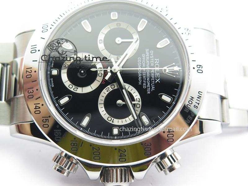 Daytona 116520 BP Maker Best Edition Black Dial On SS Bracelet A7750 V2