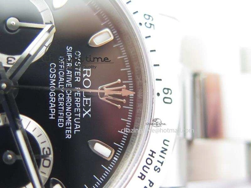 Daytona 116520 BP Maker Best Edition Black Dial On SS Bracelet A7750 V2