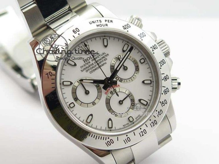 Daytona 116520 BP Maker Best Edition White Dial On SS Bracelet A7750 V2