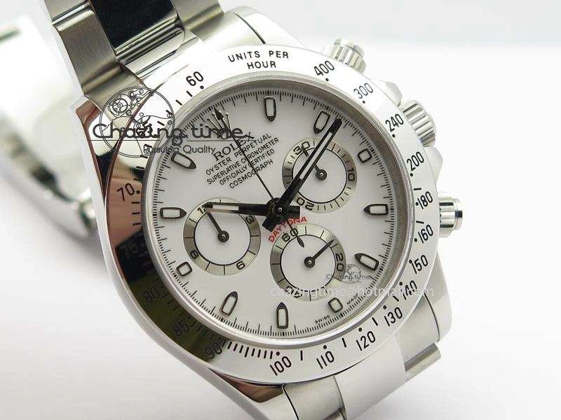 Daytona 116520 BP Maker Best Edition White Dial On SS Bracelet A7750 V2