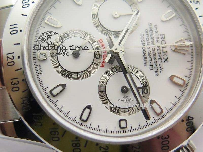 Daytona 116520 BP Maker Best Edition White Dial On SS Bracelet A7750 V2