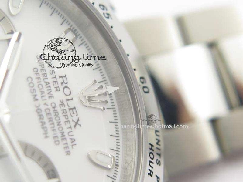 Daytona 116520 BP Maker Best Edition White Dial On SS Bracelet A7750 V2