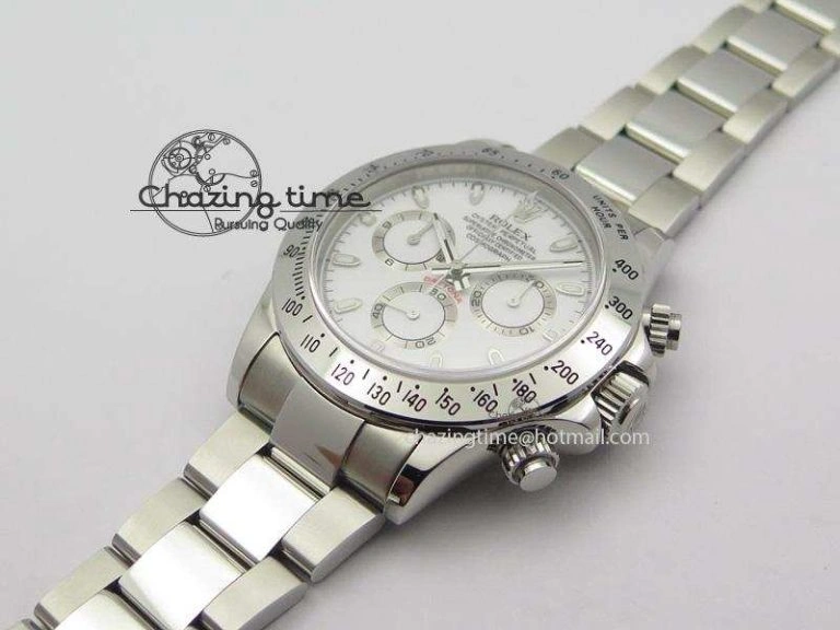Daytona 116520 BP Maker Best Edition White Dial On SS Bracelet A7750 V2