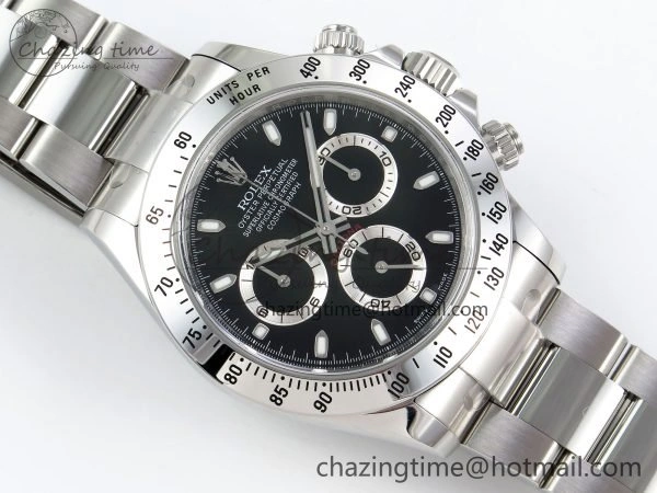 Daytona 116520 Clean 1:1 Best Edition 904L SS Case and Bracelet Black Dial SA4130 V2