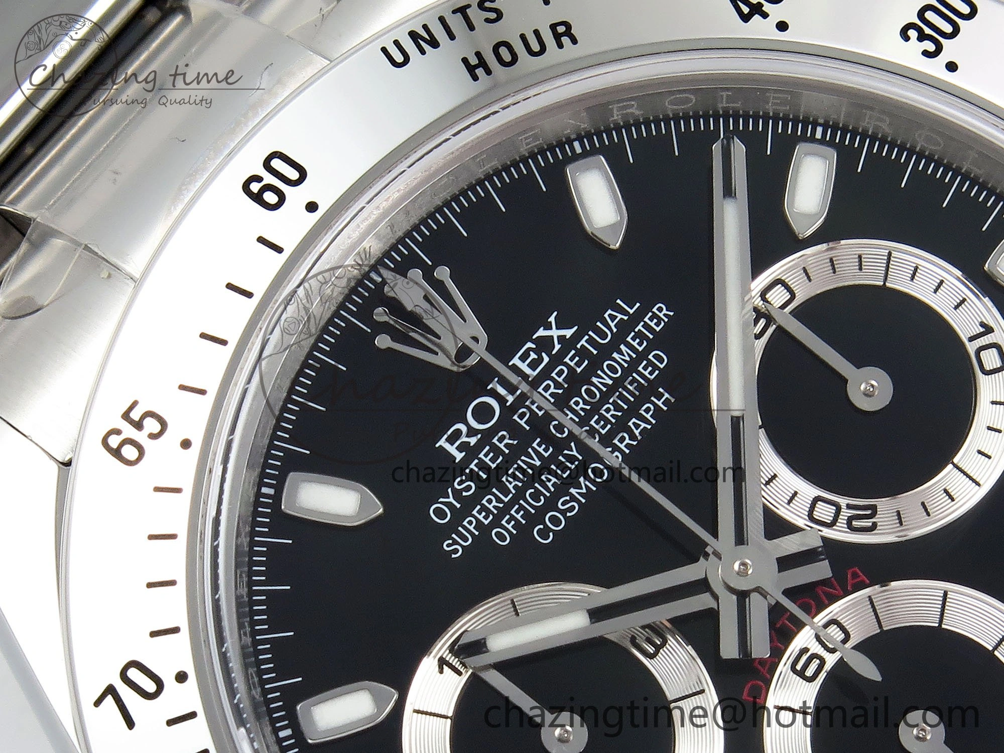 Daytona 116520 Clean 1:1 Best Edition 904L SS Case and Bracelet Black Dial SA4130 V2