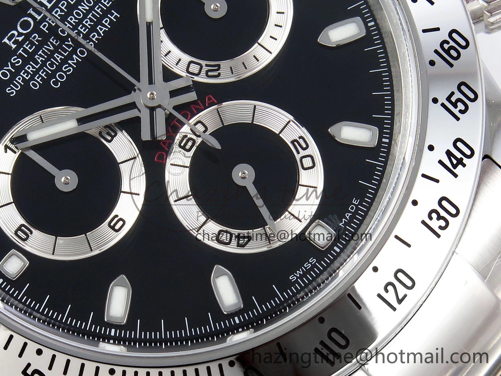 Daytona 116520 Clean 1:1 Best Edition 904L SS Case and Bracelet Black Dial SA4130 V2