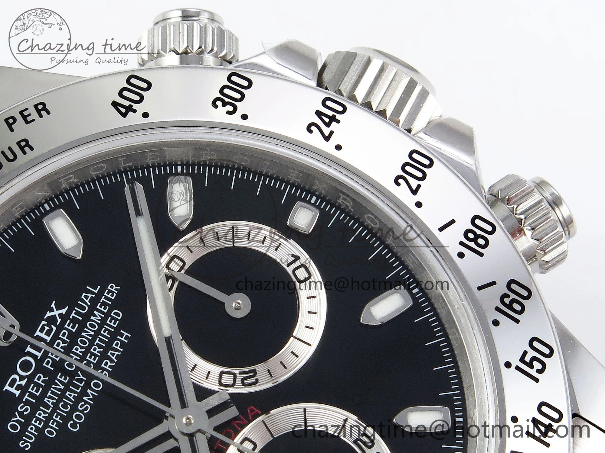 Daytona 116520 Clean 1:1 Best Edition 904L SS Case and Bracelet Black Dial SA4130 V2