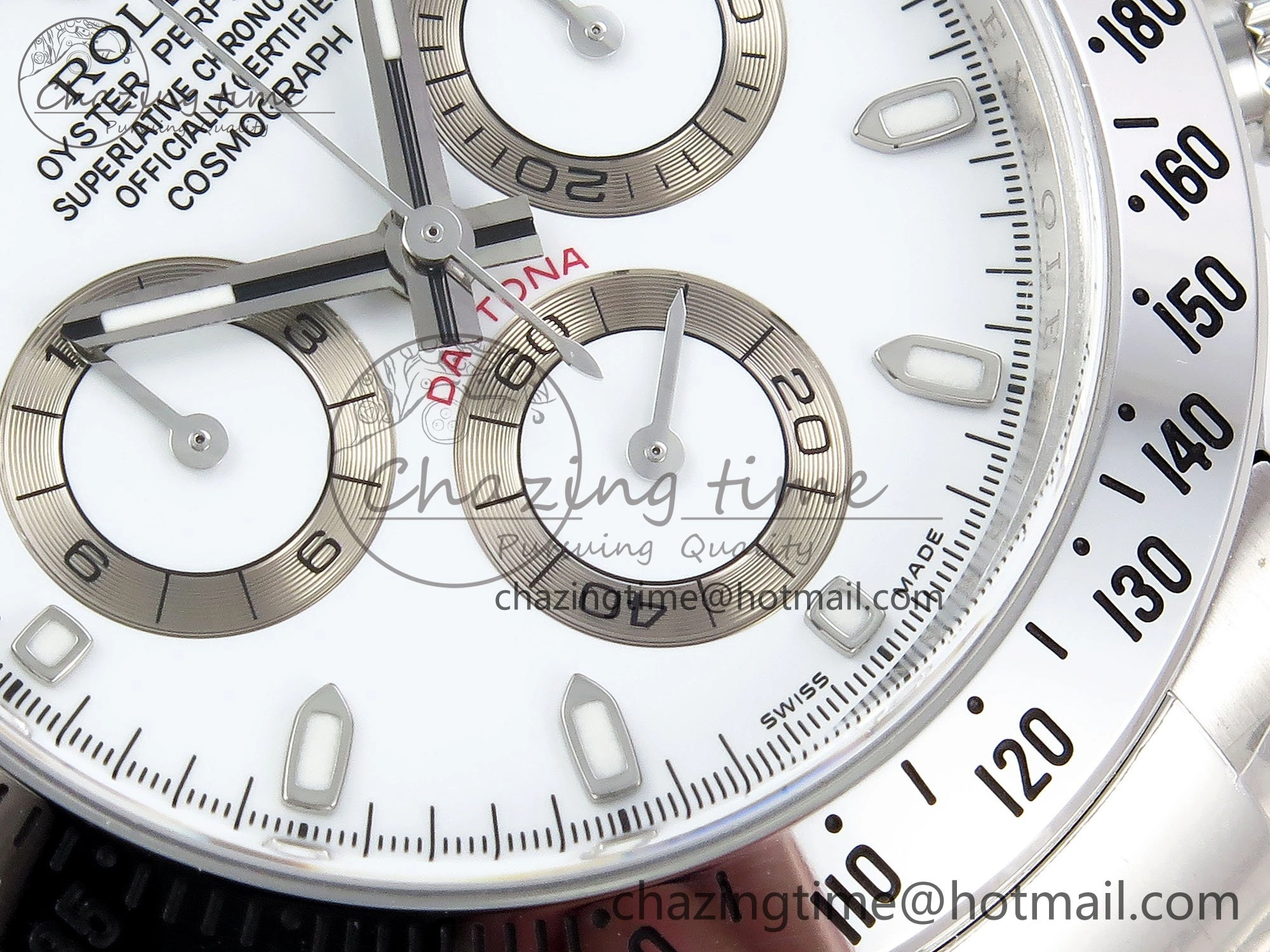 Daytona 116520 Clean 1:1 Best Edition 904L SS Case and Bracelet White Dial SA4130 V2