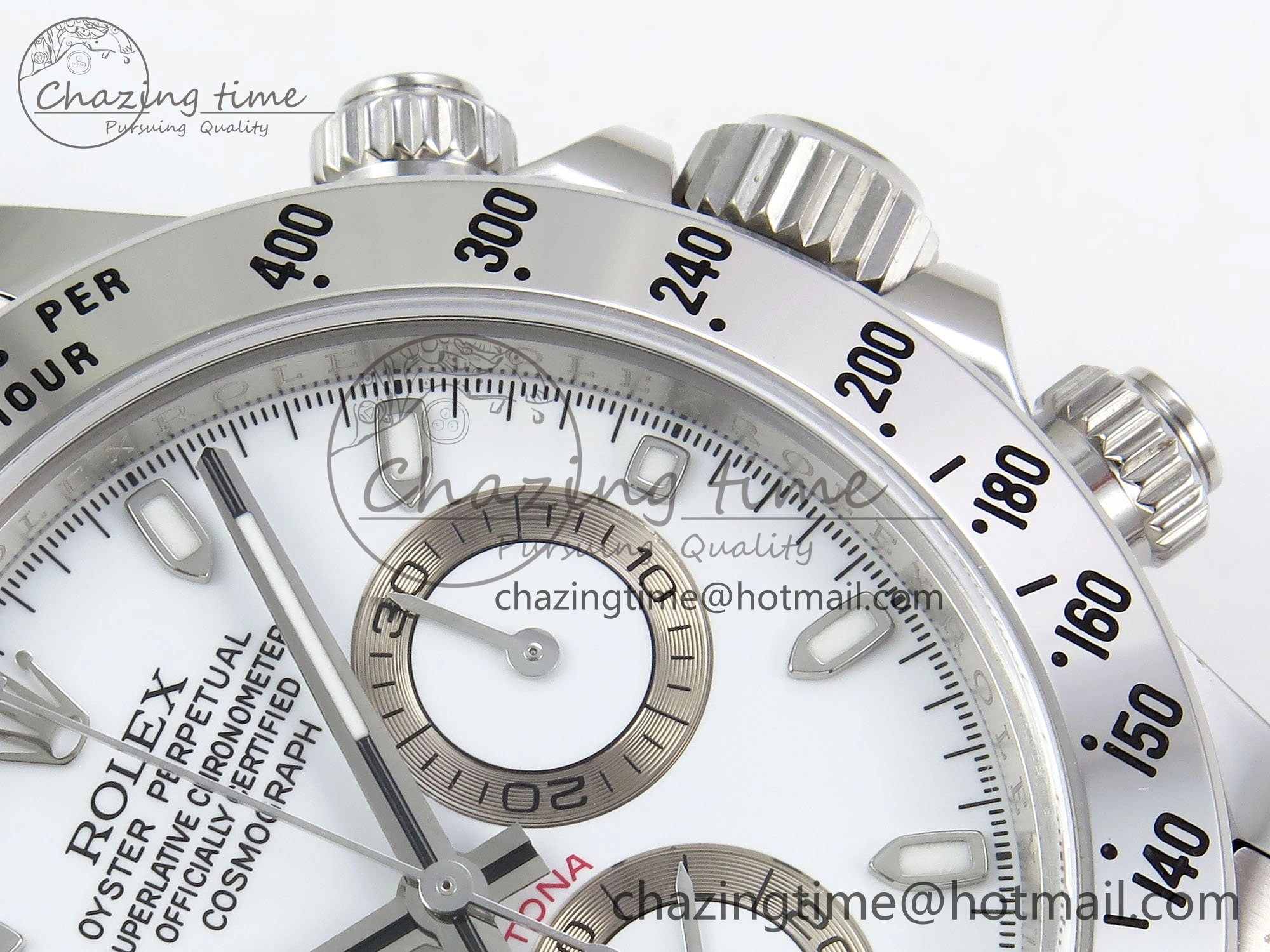 Daytona 116520 Clean 1:1 Best Edition 904L SS Case and Bracelet White Dial SA4130 V2
