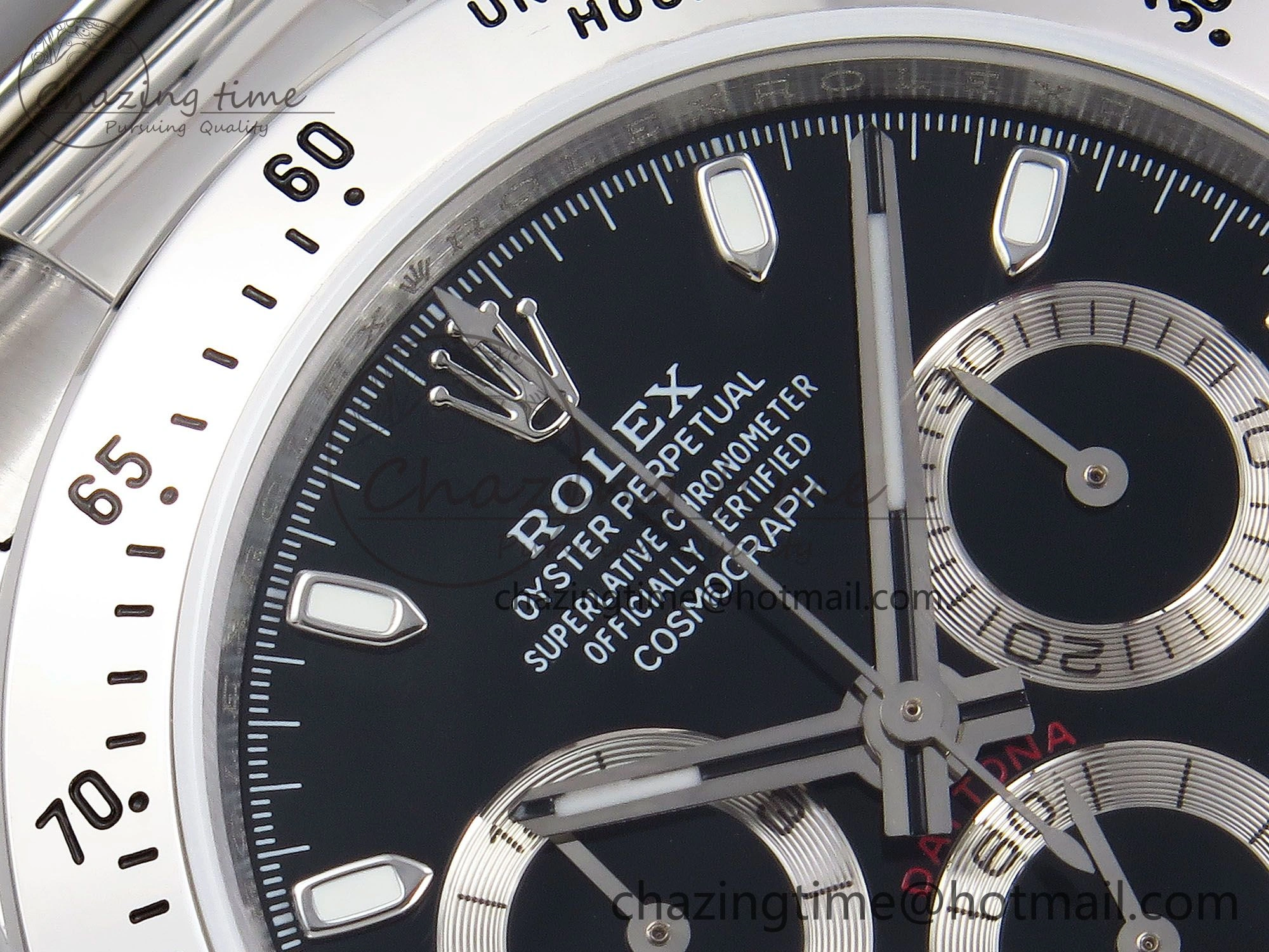 Daytona 116520 JDF 1:1 Best Edition 904L Steel Black Dial on SS Bracelet A7750