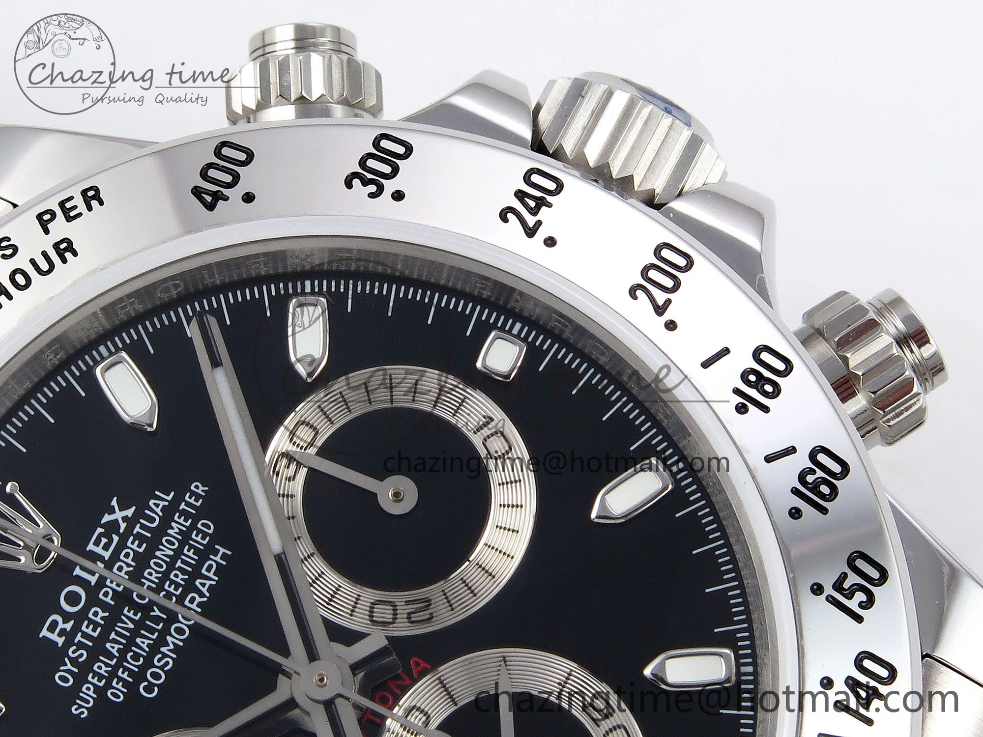 Daytona 116520 JDF 1:1 Best Edition 904L Steel Black Dial on SS Bracelet A7750