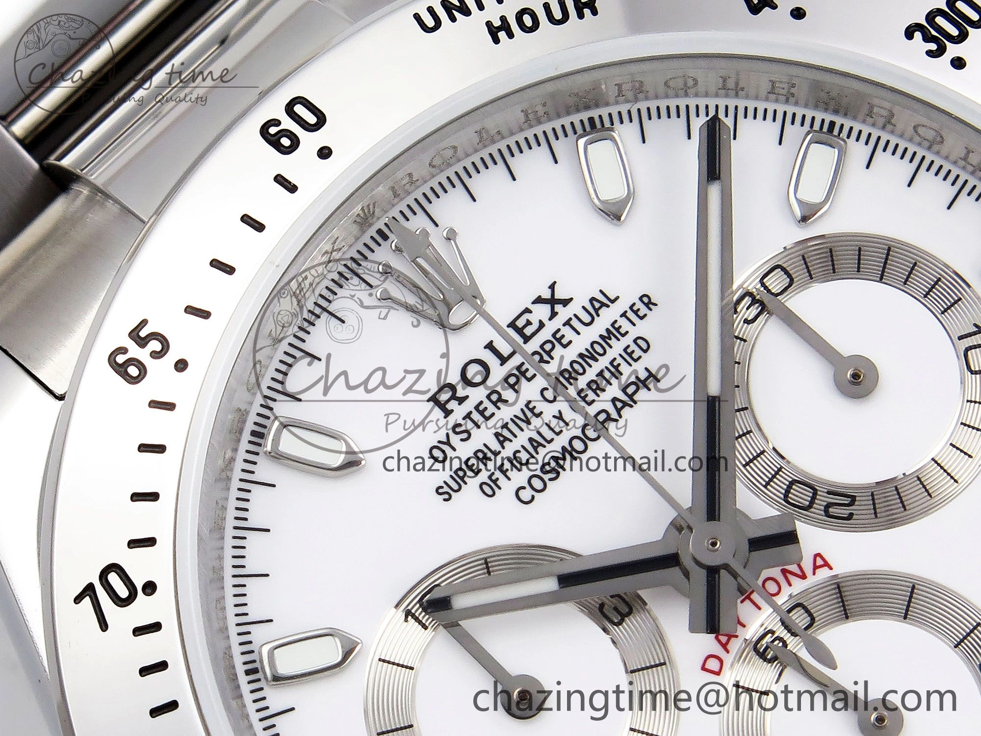 Daytona 116520 JDF 1:1 Best Edition 904L Steel White Dial on SS Bracelet A7750