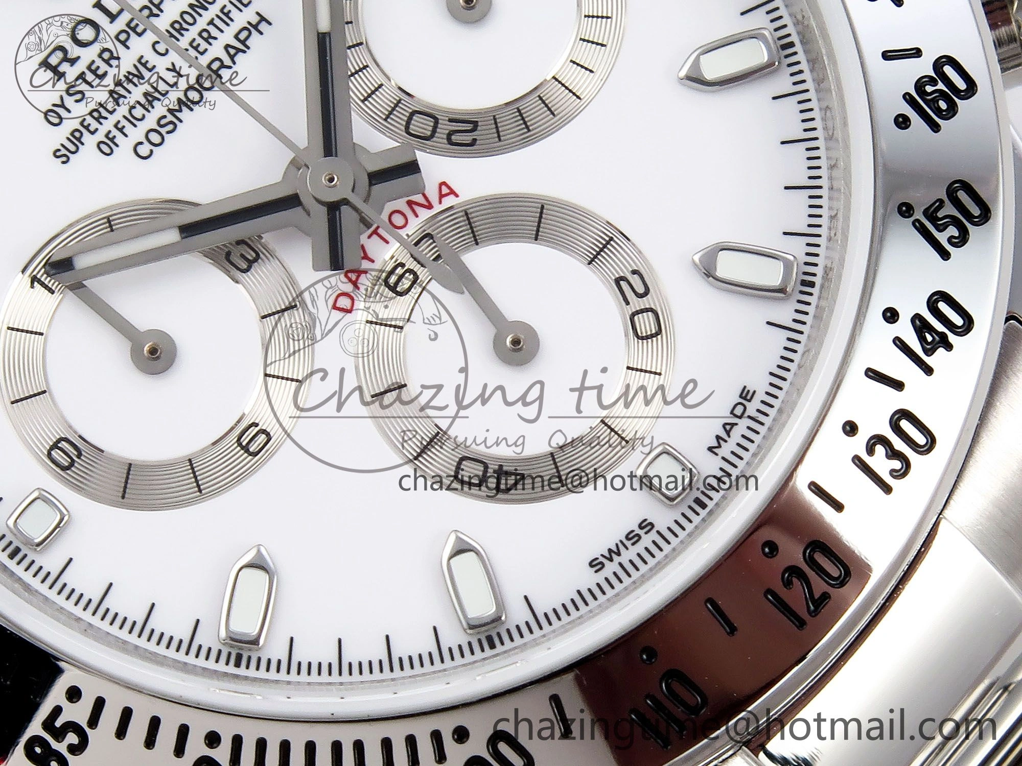 Daytona 116520 JDF 1:1 Best Edition 904L Steel White Dial on SS Bracelet A7750