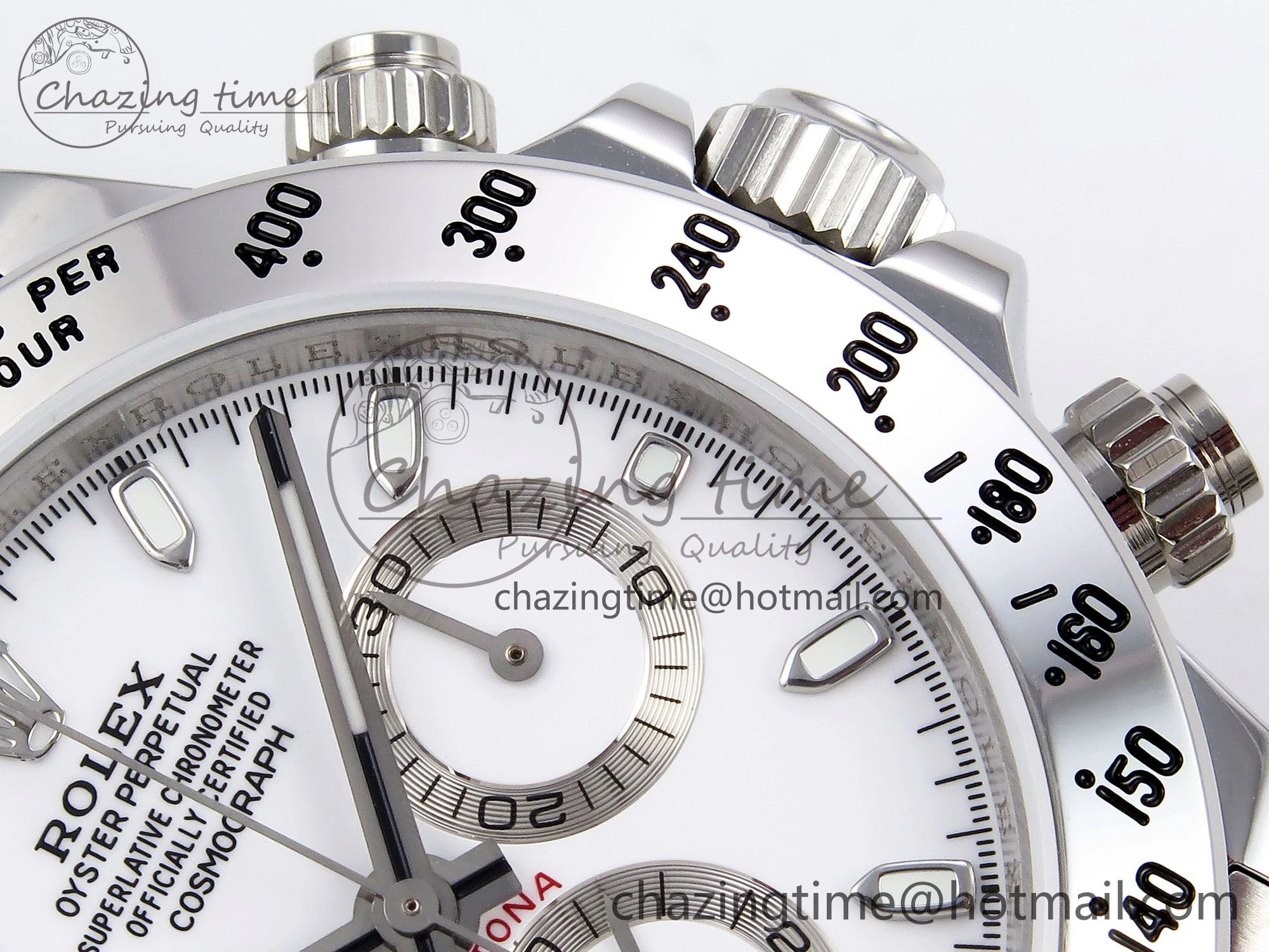 Daytona 116520 JDF 1:1 Best Edition 904L Steel White Dial on SS Bracelet A7750