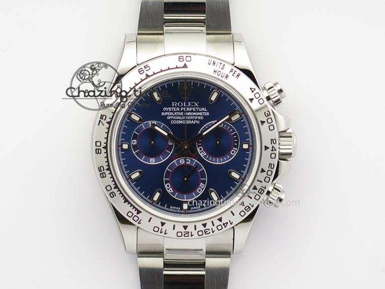 Daytona 116520 JF Best Edition Blue Dial On SS Bracelet A7750