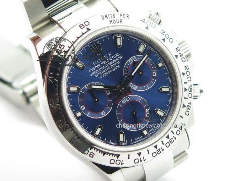 Daytona 116520 JF Best Edition Blue Dial On SS Bracelet A7750