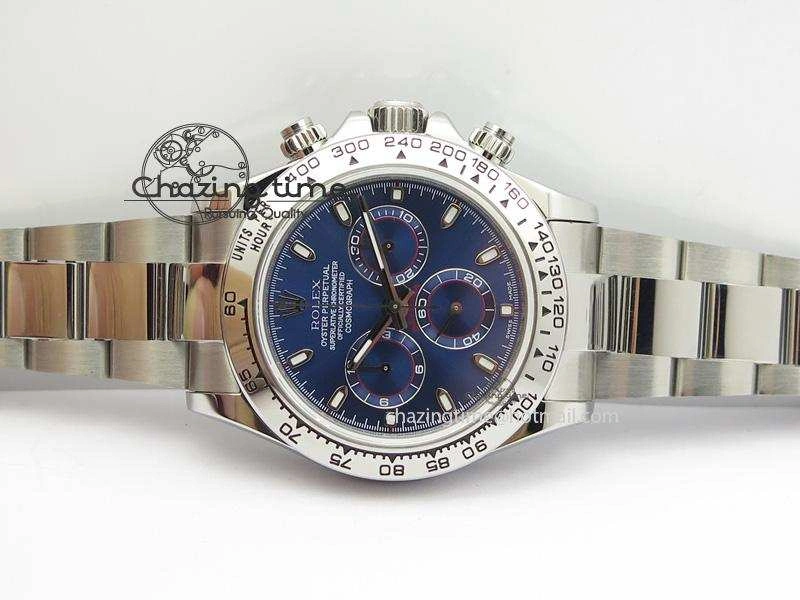 Daytona 116520 JF Best Edition Blue Dial On SS Bracelet A7750