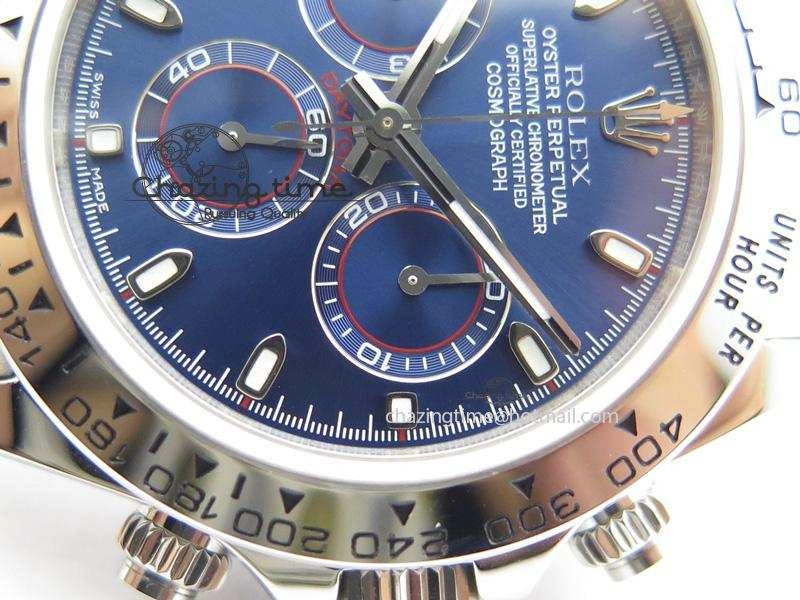 Daytona 116520 JF Best Edition Blue Dial On SS Bracelet A7750
