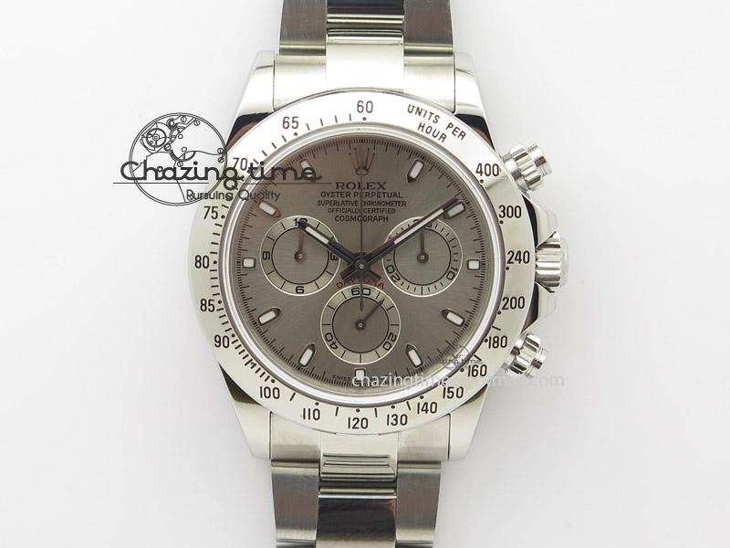 Daytona 116520 JF Best Edition Silver Dial On SS Bracelet A7750