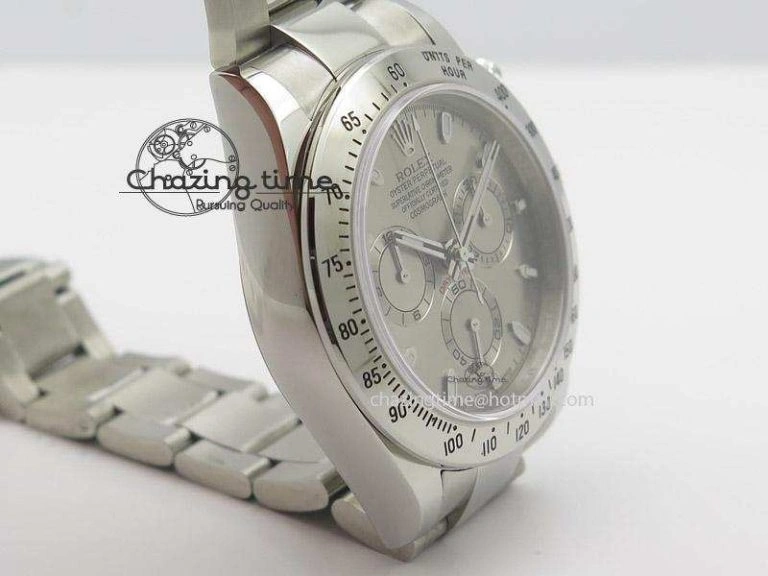Daytona 116520 JF Best Edition Silver Dial On SS Bracelet A7750