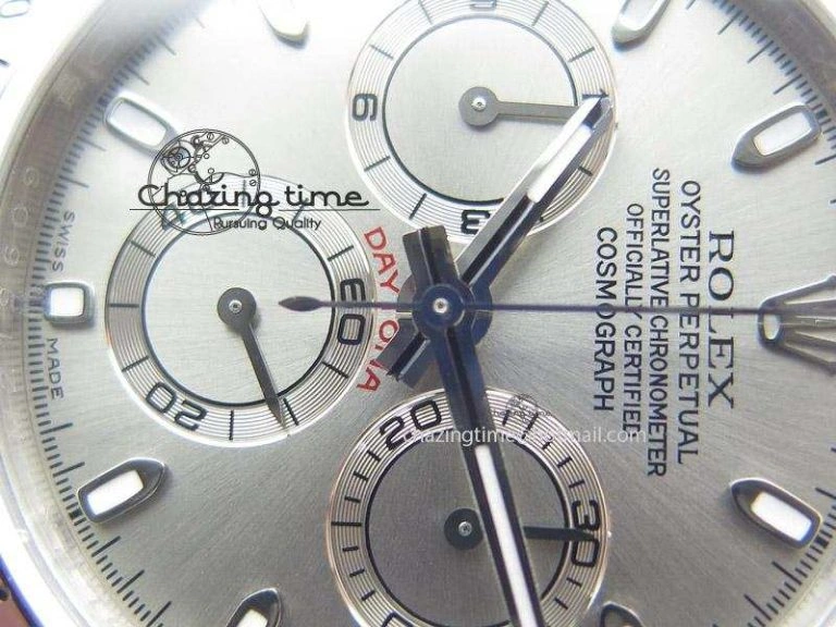 Daytona 116520 JF Best Edition Silver Dial On SS Bracelet A7750