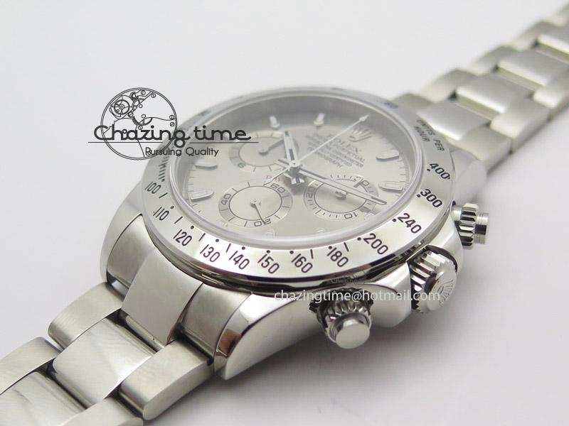 Daytona 116520 JF Best Edition Silver Dial On SS Bracelet A7750