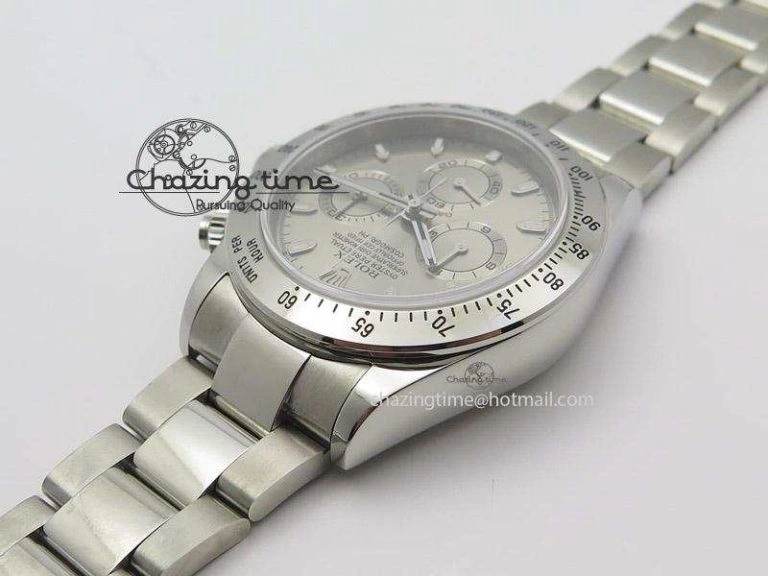 Daytona 116520 JF Best Edition Silver Dial On SS Bracelet A7750