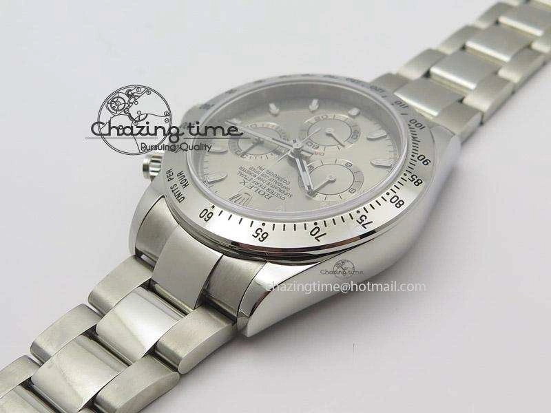 Daytona 116520 JF Best Edition Silver Dial On SS Bracelet A7750