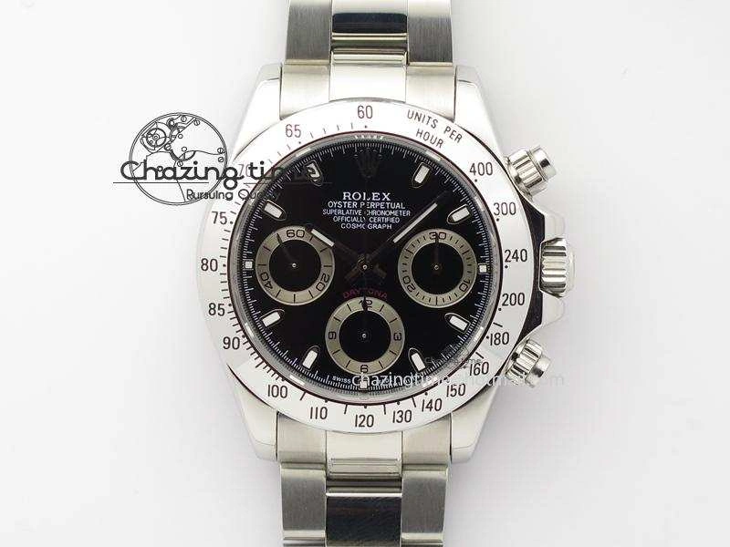Daytona 116520 JF Sec@9 Edition Black Dial On SS Bracelet A7750