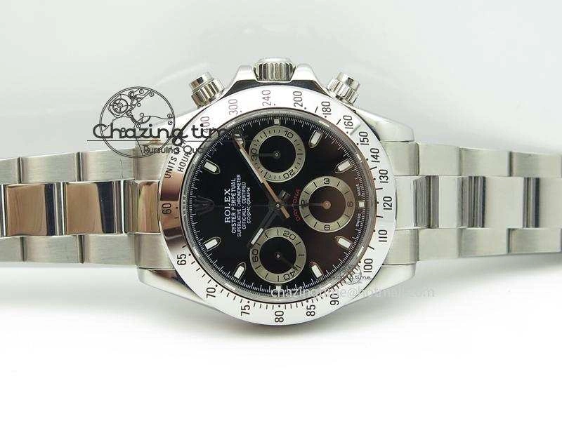 Daytona 116520 JF Sec@9 Edition Black Dial On SS Bracelet A7750