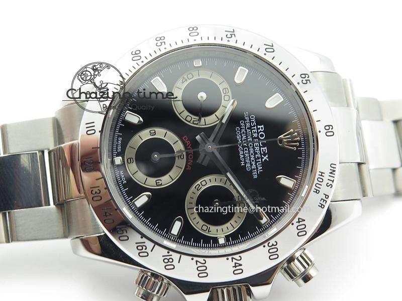 Daytona 116520 JF Sec@9 Edition Black Dial On SS Bracelet A7750