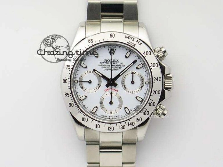 Daytona 116520 JF Sec@9 Edition White Dial On SS Bracelet A7750