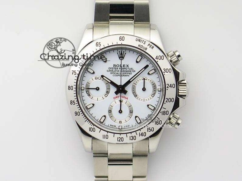Daytona 116520 JF Sec@9 Edition White Dial On SS Bracelet A7750