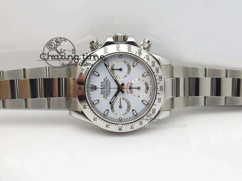 Daytona 116520 JF Sec@9 Edition White Dial On SS Bracelet A7750