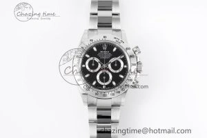 Daytona 116520 KING 1:1 Best Edition Black Dial on SS Bracelet SH4130