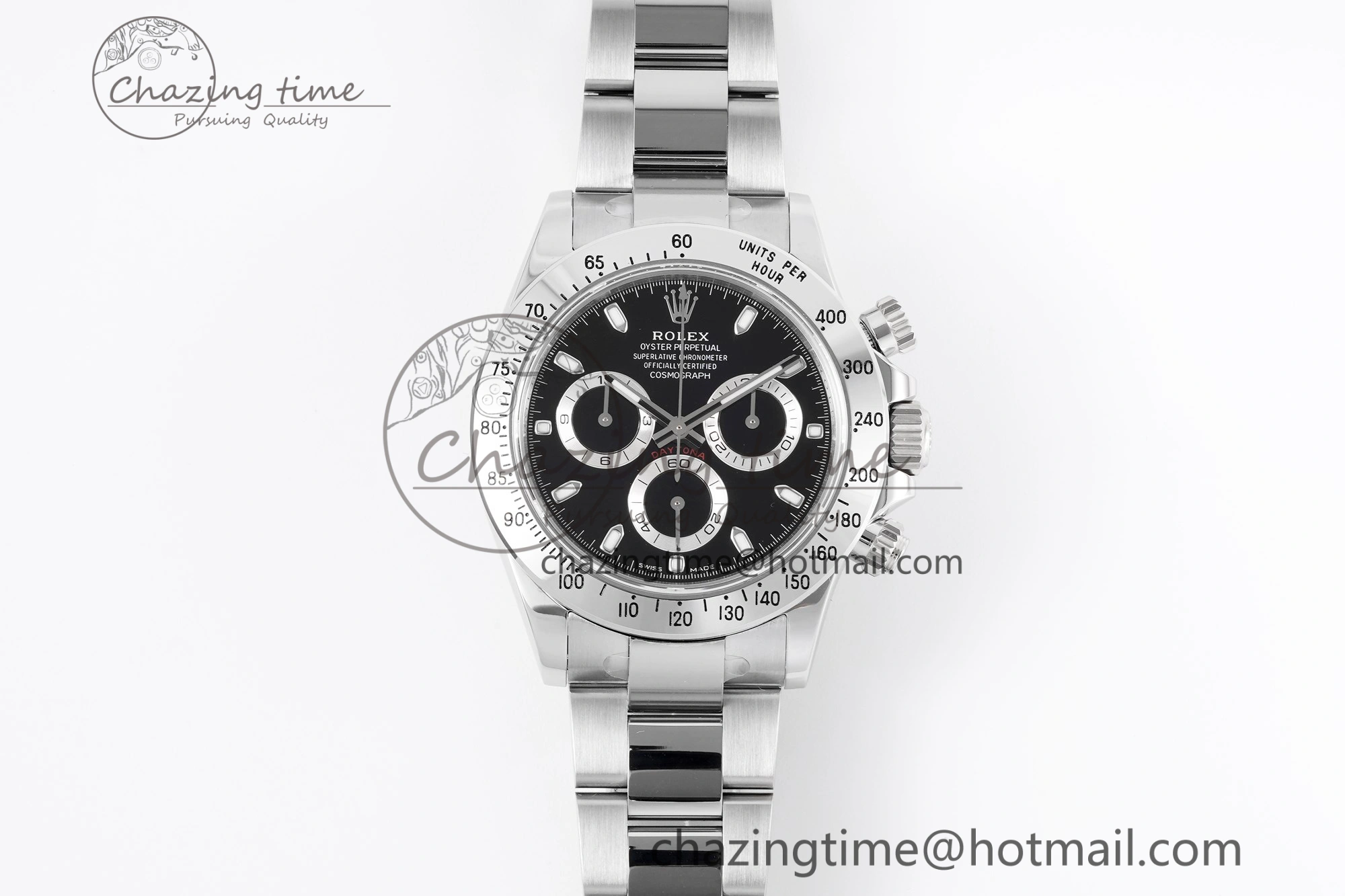 Daytona 116520 KING 1:1 Best Edition Black Dial on SS Bracelet SH4130