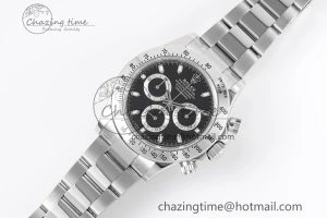 Daytona 116520 KING 1:1 Best Edition Black Dial on SS Bracelet SH4130