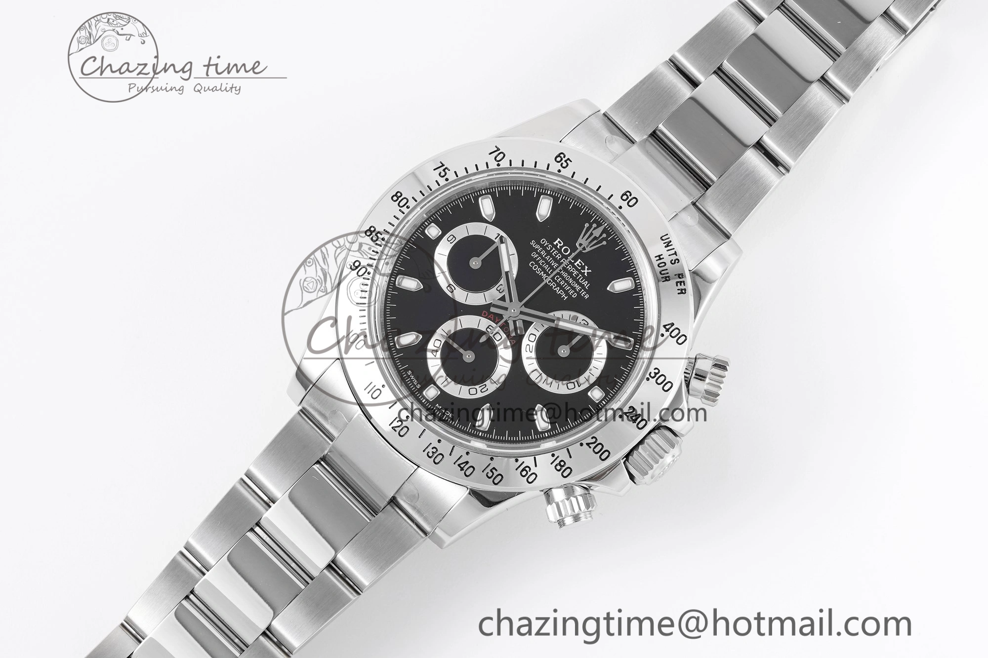 Daytona 116520 KING 1:1 Best Edition Black Dial on SS Bracelet SH4130