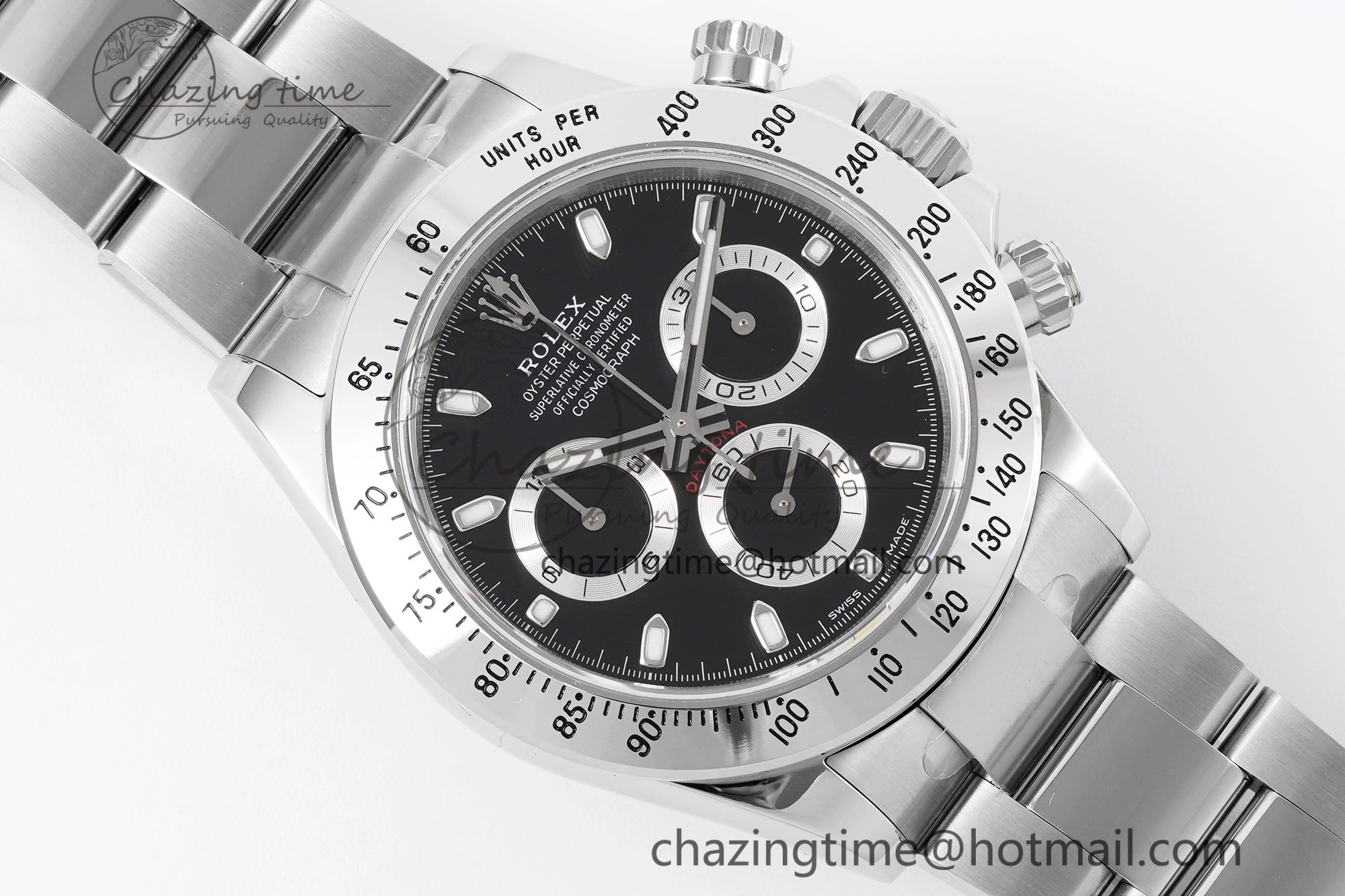 Daytona 116520 KING 1:1 Best Edition Black Dial on SS Bracelet SH4130
