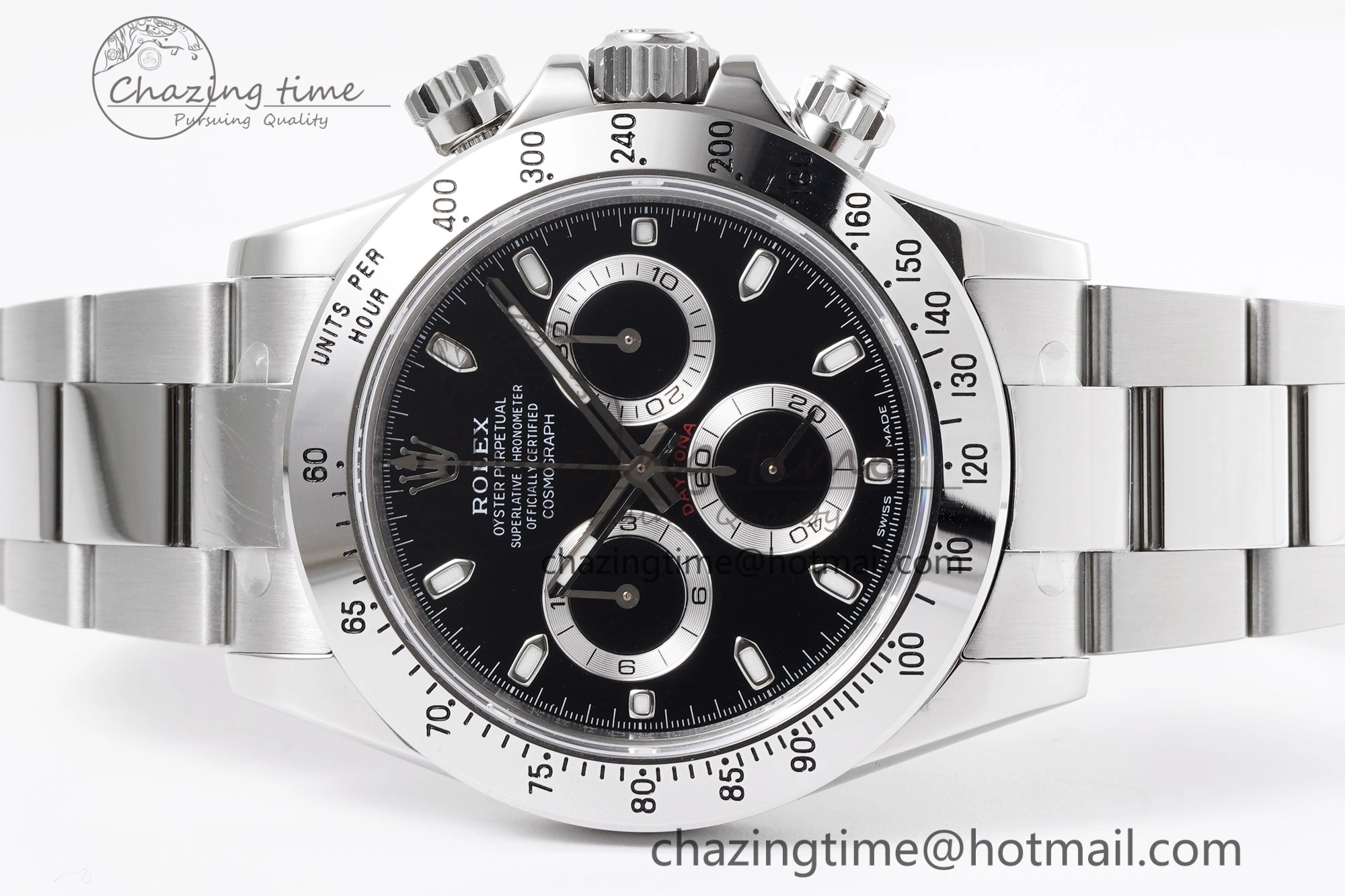 Daytona 116520 KING 1:1 Best Edition Black Dial on SS Bracelet SH4130