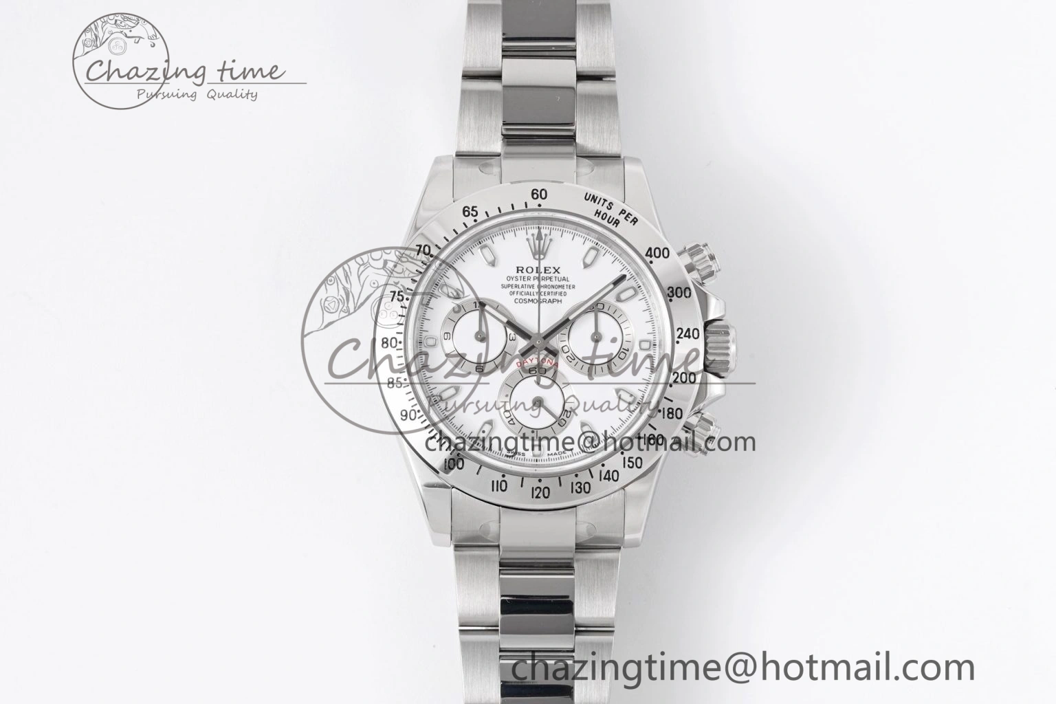 Daytona 116520 KING 1:1 Best Edition White Dial on SS Bracelet SH4130