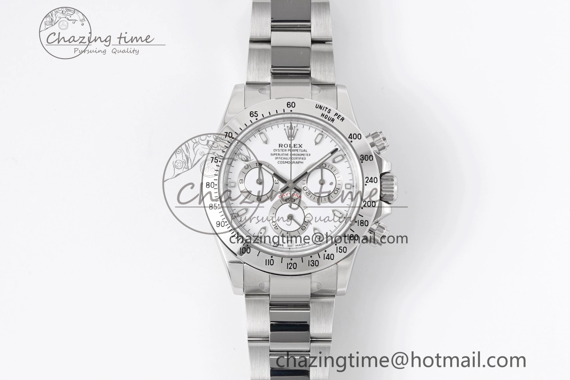 Daytona 116520 KING 1:1 Best Edition White Dial on SS Bracelet SH4130
