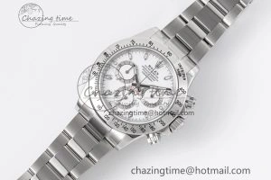 Daytona 116520 KING 1:1 Best Edition White Dial on SS Bracelet SH4130